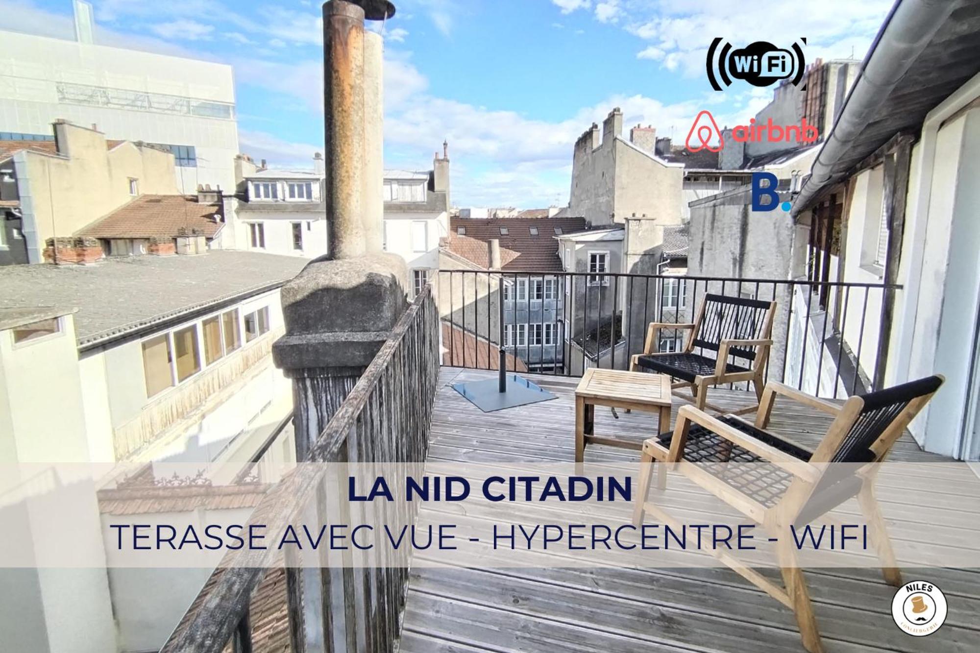 Appartement Le Nid Citadin - Ultra Calme - Terrasse Avec Vue *
